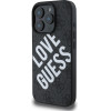 GUESS PU Leather 4G Big Love Logo MagSafe Case for iPhone 16 Pro Black - (GUHMP16LP4PLGWK)