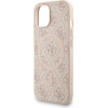 GUESS PU Leather 4G Colored Ring Strap MagSafe Case for iPhone 13 Pink - (GUHMP13MP4GREGSP)
