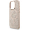 GUESS PU Leather 4G Colored Ring Strap MagSafe Case for iPhone 16 Pro Max Pink - (GUHMP16XP4GREGSP)