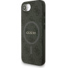 GUESS PU Leather 4G Colored Ring Strap MagSafe Case for iPhone 16e Black - (GUHMPSE4P4GREGSK)