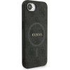 GUESS PU Leather 4G Colored Ring Strap MagSafe Case for iPhone 16e Black - (GUHMPSE4P4GREGSK)