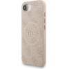 GUESS PU Leather 4G Colored Ring Strap MagSafe Case for iPhone 16e Pink - (GUHMPSE4P4GREGSP)