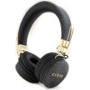 GUESS PU Leather 4G Metal Logo Wireless Headphone Black - (GUBH704GEMK)