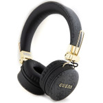 GUESS PU Leather 4G Metal Logo Wireless Headphone Black - (GUBH704GEMK)