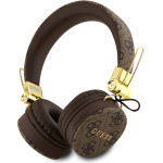 GUESS PU Leather 4G Metal Logo Wireless Headphone Brown - (GUBH704GEMW)