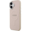 GUESS PU Saffiano MagSafe Case for iPhone 17 Pink - (GUHMP17SPSAREGSP)