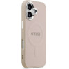 GUESS PU Saffiano MagSafe Case for iPhone 17 Pink - (GUHMP17SPSAREGSP)