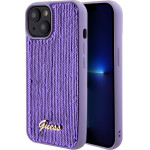 GUESS Sequin Script Logo Case for iPhone 15 Plus Purple - (GUHCP15MPSFDGSU)