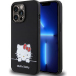 Hello Kitty Liquid Silicone Daydreaming Logo Case for iPhone 13 Pro Black - (HKHCP13LSKCDKK)