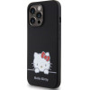 Hello Kitty Liquid Silicone Daydreaming Logo Case for iPhone 13 Pro Black - (HKHCP13LSKCDKK)