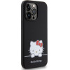 Hello Kitty Liquid Silicone Daydreaming Logo Case for iPhone 13 Pro Black - (HKHCP13LSKCDKK)