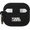Karl Lagerfeld 3D Logo NFT Karl and Choupette Silicone Case for AirPods 3 Black - (KLA3RUNKC)