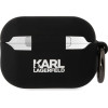 Karl Lagerfeld 3D Logo NFT Karl and Choupette Silicone Case for AirPods Pro 2 Black - (KLAP2RUNKC)