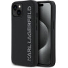 Karl Lagerfeld 3D Rubber Glitter Logo Case for iPhone 13 Black - (KLHCP13MRBKGVCK)