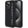 Karl Lagerfeld 3D Rubber Glitter Logo Case for iPhone 13 Pro Black - (KLHCP13LRBKGVCK)