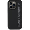 Karl Lagerfeld 3D Rubber Glitter Logo Case for iPhone 13 Pro Black - (KLHCP13LRBKGVCK)