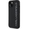Karl Lagerfeld 3D Rubber Glitter Logo Case for iPhone 14 Black - (KLHCP14SRBKGVCK)