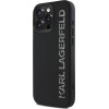 Karl Lagerfeld 3D Rubber Glitter Logo Case for iPhone 15 Pro Max Black - (KLHCP15XRBKGVCK)