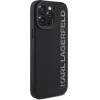 Karl Lagerfeld 3D Rubber Glitter Logo Case for iPhone 15 Pro Max Black - (KLHCP15XRBKGVCK)
