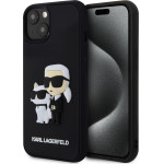 Karl Lagerfeld 3D Rubber Karl and Choupette Case for iPhone 13 Black - (KLHCP13M3DRKCNK)