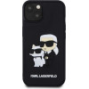 Karl Lagerfeld 3D Rubber Karl and Choupette Case for iPhone 13 Black - (KLHCP13M3DRKCNK)