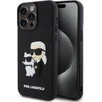 Karl Lagerfeld 3D Rubber Karl and Choupette Case for iPhone 14 Pro Max Black - (KLHCP14X3DRKCNK)