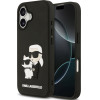 Karl Lagerfeld 3D Rubber Karl and Choupette Case for iPhone 17 Black - (KLHCP17S3DRKCNK)
