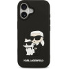 Karl Lagerfeld 3D Rubber Karl and Choupette Case for iPhone 17 Black - (KLHCP17S3DRKCNK)