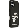 Karl Lagerfeld 3D Rubber Karl and Choupette Case for iPhone 17 Black - (KLHCP17S3DRKCNK)