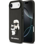 Karl Lagerfeld 3D Rubber Karl and Choupette Case for iPhone Air Black - (KLHCP17M3DRKCNK)