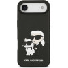 Karl Lagerfeld 3D Rubber Karl and Choupette Case for iPhone Air Black - (KLHCP17M3DRKCNK)