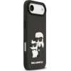 Karl Lagerfeld 3D Rubber Karl and Choupette Case for iPhone Air Black - (KLHCP17M3DRKCNK)