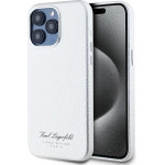 Karl Lagerfeld Grained PU Hotel RSG Case for iPhone 15 Pro Max Grey - (KLHCP15XPGWCMKHG)