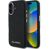 Karl Lagerfeld Grained PU Repeated Logo MagSafe Case for iPhone 16 Black - (KLHMP16SPGKLFOFK)