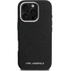 Karl Lagerfeld Grained PU Repeated Logo MagSafe Case for iPhone 16 Pro Max Black - (KLHMP16XPGKLFOFK)