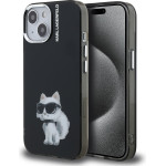 Karl Lagerfeld IML Aquarelle Choupette Case for iPhone 15 Black - (KLHCP15SHMCHAQK)