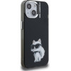 Karl Lagerfeld IML Aquarelle Choupette Case for iPhone 15 Black - (KLHCP15SHMCHAQK)