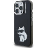 Karl Lagerfeld IML Aquarelle Choupette Case for iPhone 15 Pro Black - (KLHCP15LHMCHAQK)