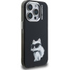 Karl Lagerfeld IML Aquarelle Choupette Case for iPhone 15 Pro Max Black - (KLHCP15XHMCHAQK)