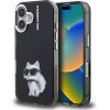 Karl Lagerfeld IML Aquarelle Choupette Case for iPhone 16 Black - (KLHCP16SHMCHAQK)