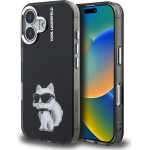 Karl Lagerfeld IML Aquarelle Choupette Case for iPhone 16 Black - (KLHCP16SHMCHAQK)