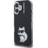 Karl Lagerfeld IML Aquarelle Choupette Case for iPhone 16 Black - (KLHCP16SHMCHAQK)