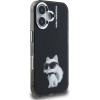 Karl Lagerfeld IML Aquarelle Choupette Case for iPhone 16 Black - (KLHCP16SHMCHAQK)