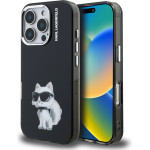 Karl Lagerfeld IML Aquarelle Choupette Case for iPhone 16 Pro Max Black - (KLHCP16XHMCHAQK)