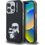 Karl Lagerfeld IML Aquarelle Karl and Choupette Case for iPhone 15 Pro Max Black - (KLHCP15XHMKCAQK)