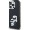 Karl Lagerfeld IML Aquarelle Karl and Choupette Case for iPhone 15 Pro Max Black - (KLHCP15XHMKCAQK)