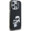 Karl Lagerfeld IML Aquarelle Karl and Choupette Case for iPhone 15 Pro Max Black - (KLHCP15XHMKCAQK)