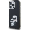 Karl Lagerfeld IML Aquarelle Karl and Choupette Case for iPhone 16 Pro Black - (KLHCP16LHMKCAQK)