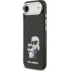 Karl Lagerfeld IML Aquarelle Karl and Choupette Case for iPhone Air Black - (KLHMP17MHMKCAQOK)