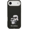 Karl Lagerfeld IML Aquarelle Karl and Choupette Case for iPhone Air Black - (KLHMP17MHMKCAQOK)